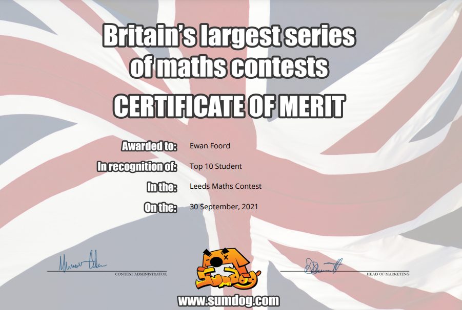 Sumdog CHAMPIONS! | ACE Maths